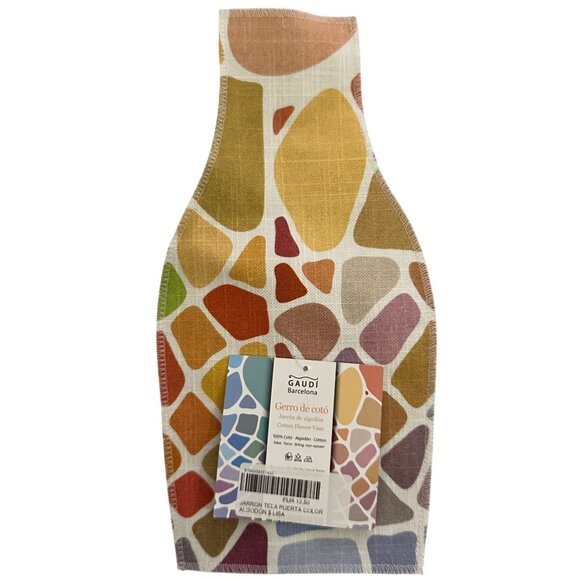 Gaudi Barcelona Cotton Flower Vase Bottle Cover for Plastic or Glass Bottles